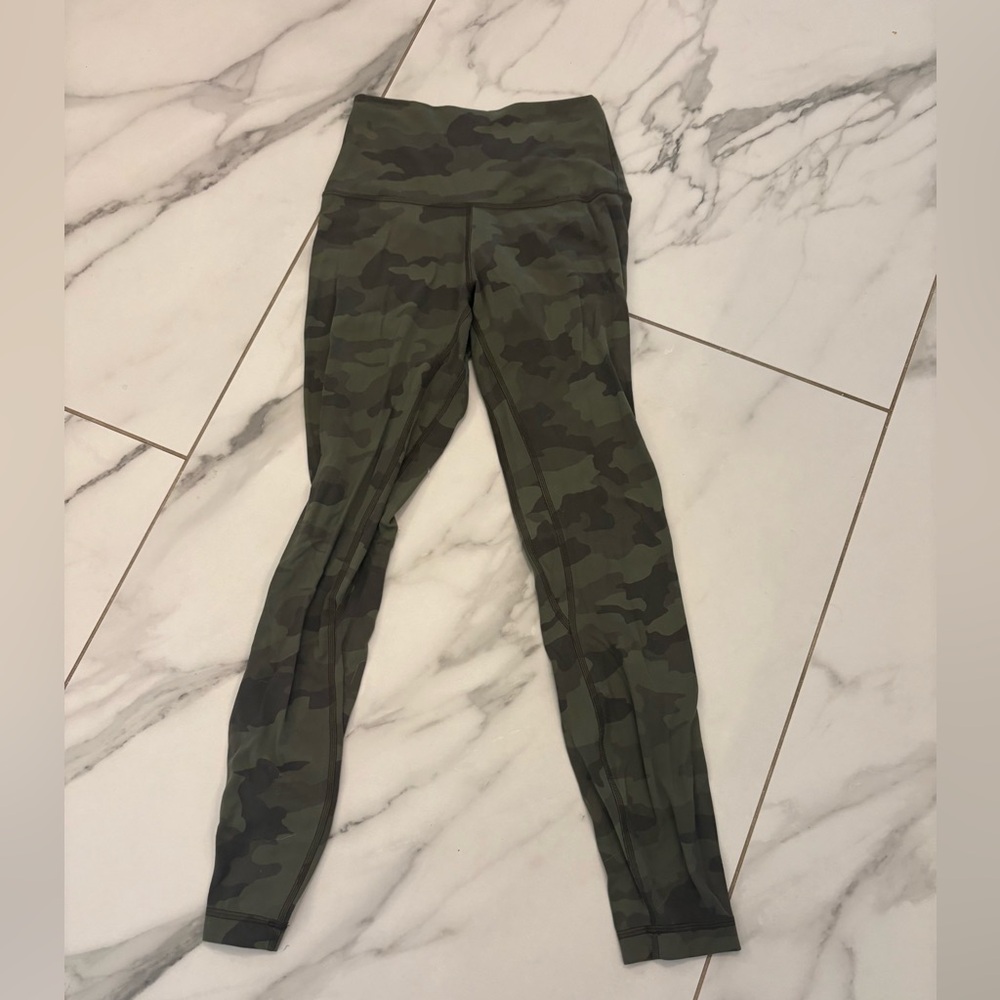 lululemon athletica Green Camo Leggings